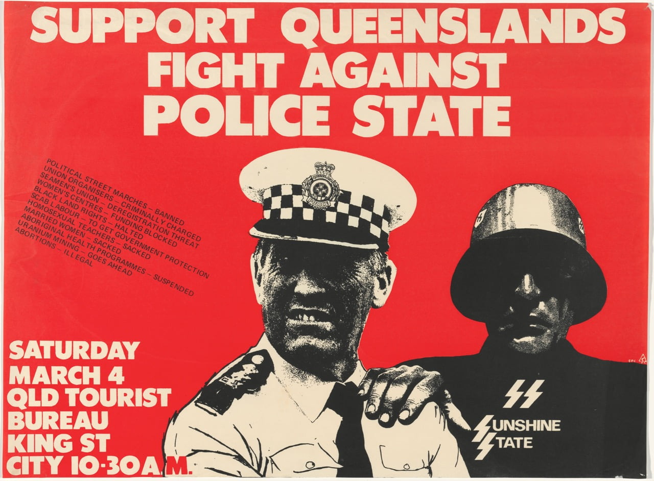 queensland-police-state-by-earthworks-poster-collective-1978-the